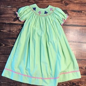 Girls smocked dress